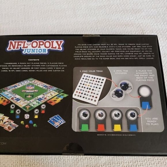 NFL NFL-OPOLY Junior Game Set - Picture 3 of 6